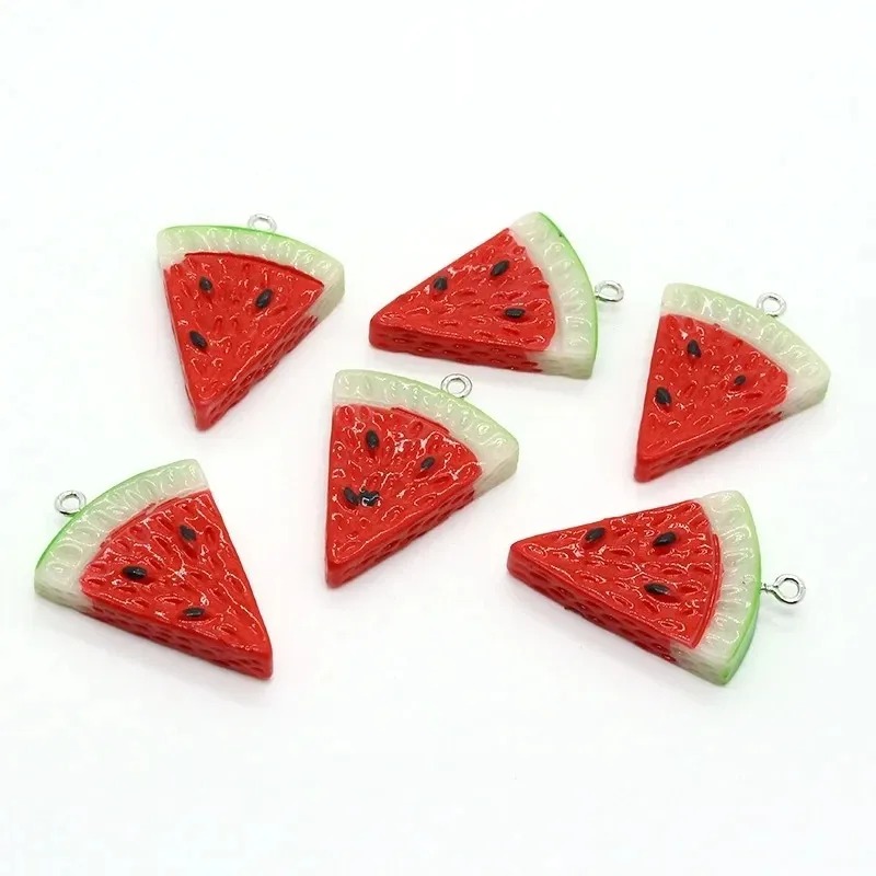 Resin Art Love - 10 stuks dubbelzijdige driehoekige watermeloen hars