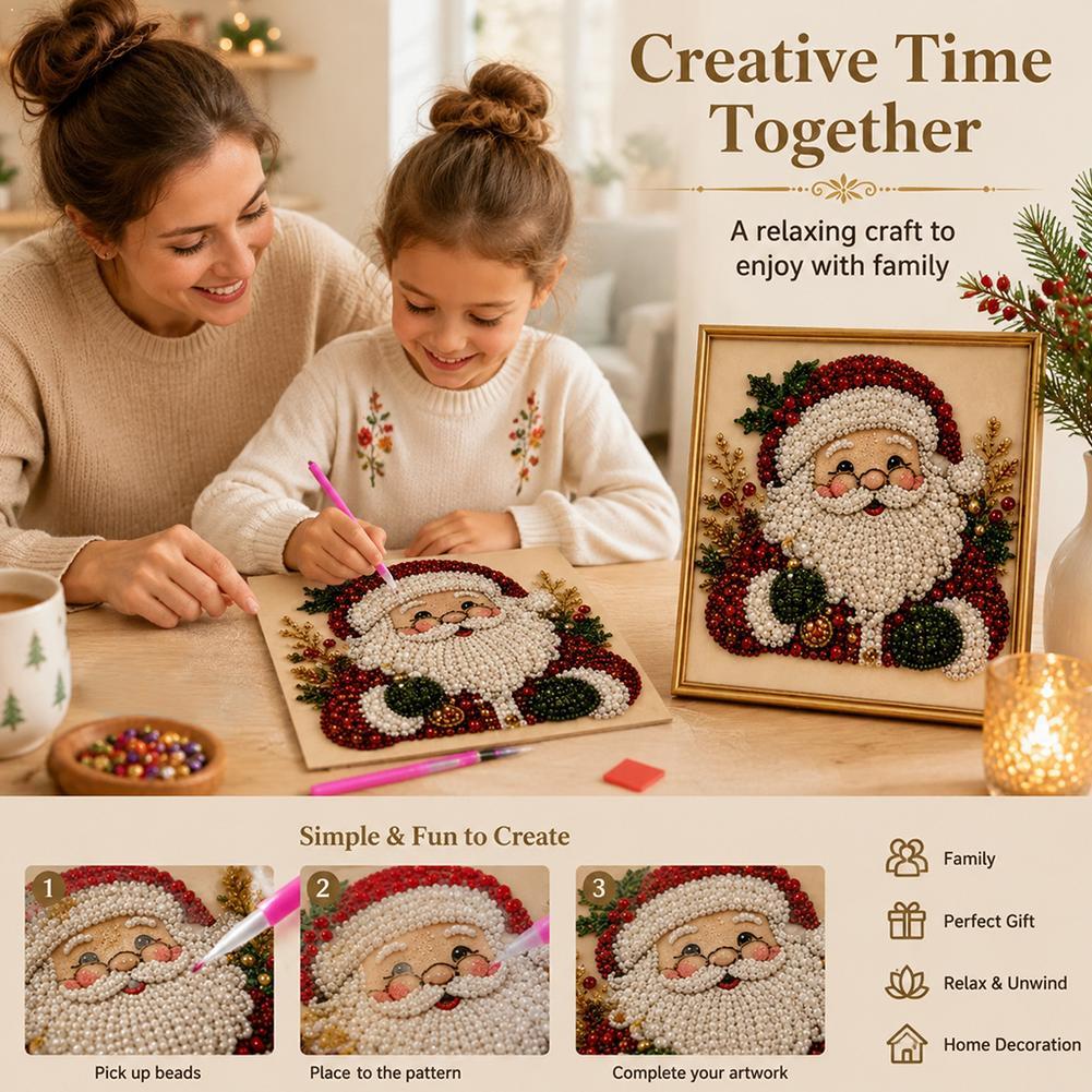 Resin Art Kits - Kerstmis Kerstman Parel Kunst DIY Kit