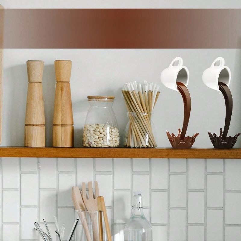 Resin Art Pouring - 3D Koffiekop Kunst Sculptuur Kantoor Huis