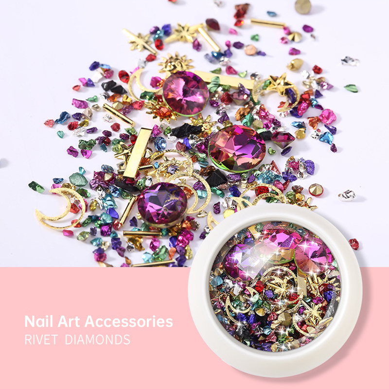 Resin Art Phone Case - Hars Stenen Sieraden Metalen Klinknagel Diamant