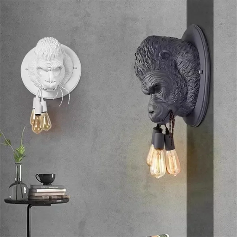 Resin Art On Wood - 2025, moderne Amsterdam wandlamp, Scandinavische dierenkop,