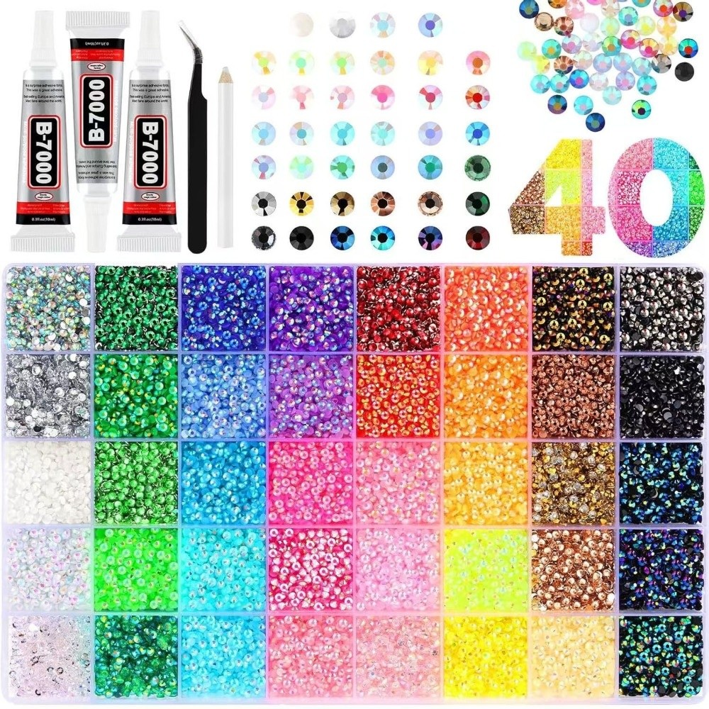 Resin Art Workshop - Hete Multicolor Resin Strass Set DIY