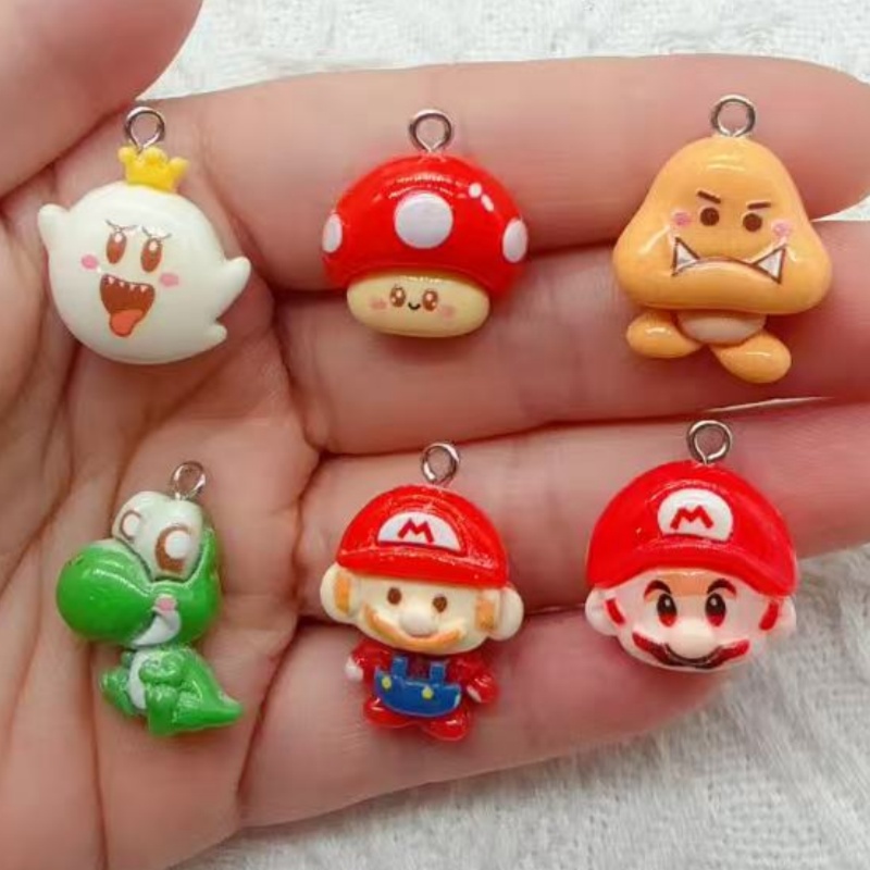 Resin Art Love - 10 stuks hars cartoon hangers, DIY