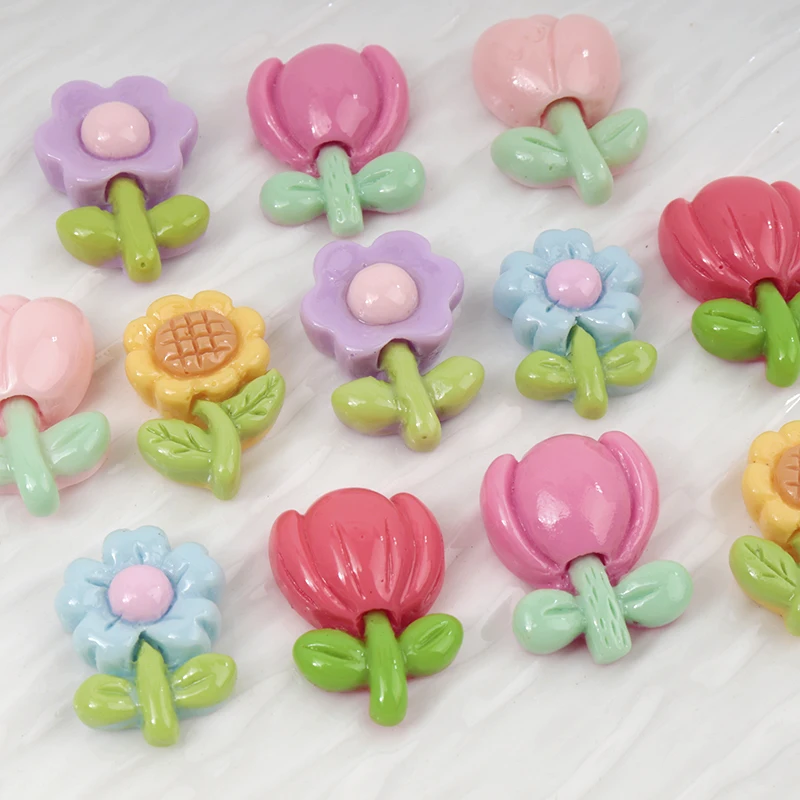 Resin Art Workshop - 20/100 stuks Mini Bloem Nail Art