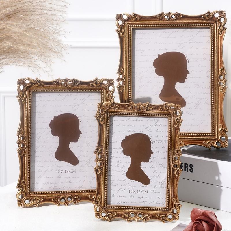 Resin Art Gallery - Retro fotolijst, mini antieke sierlijke fotolijst