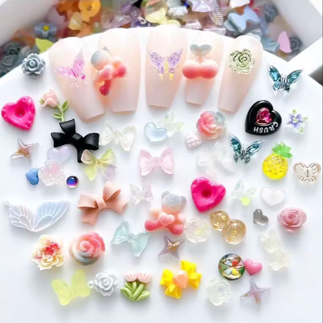 200 stuks gemengde platte hars - Resin Art Phone Case recensie en prijs