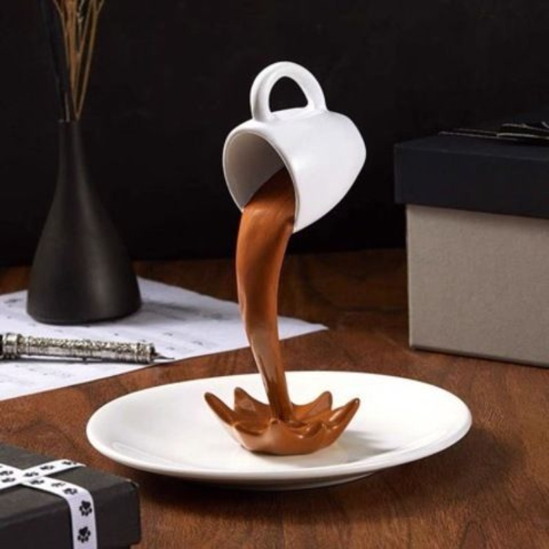 3D Koffiekop Kunst Sculptuur K - Resin Art Pouring recensie en prijs