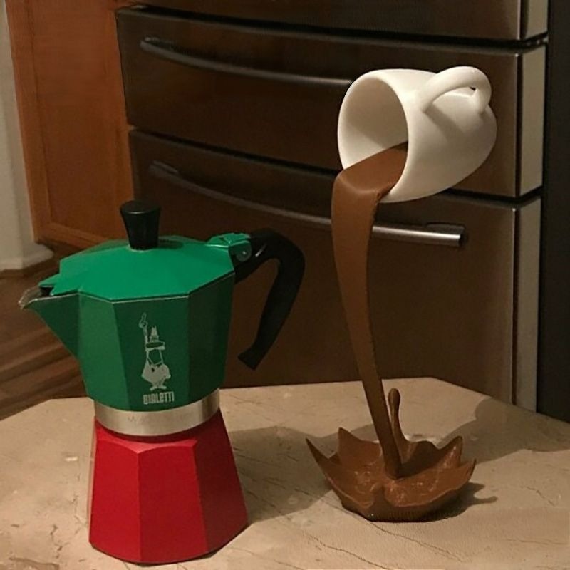 3D Koffiekop Kunst Sculptuur K - Resin Art Pouring recensie en prijs