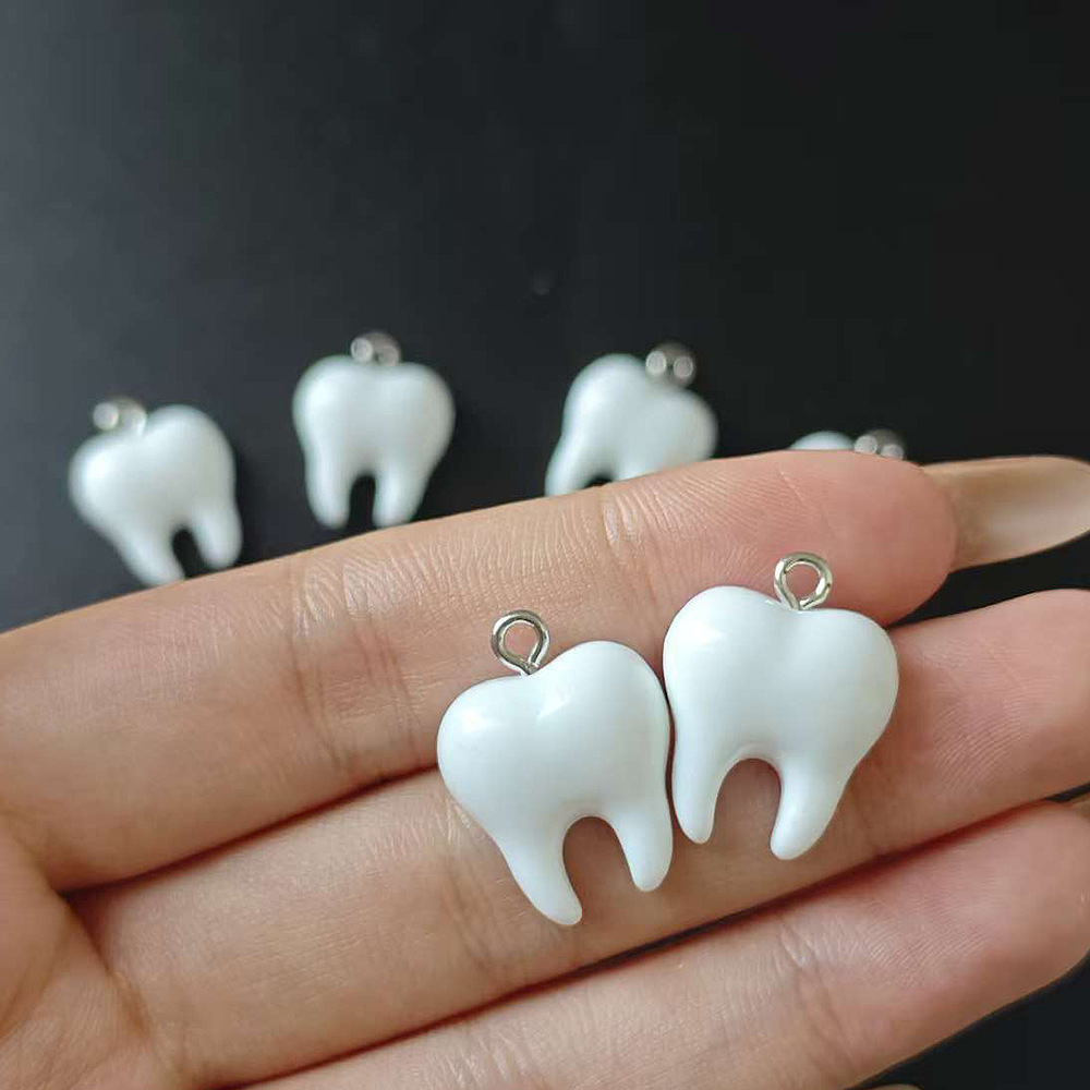 10 stuks schattige witte tande - Resin Art Love recensie en prijs