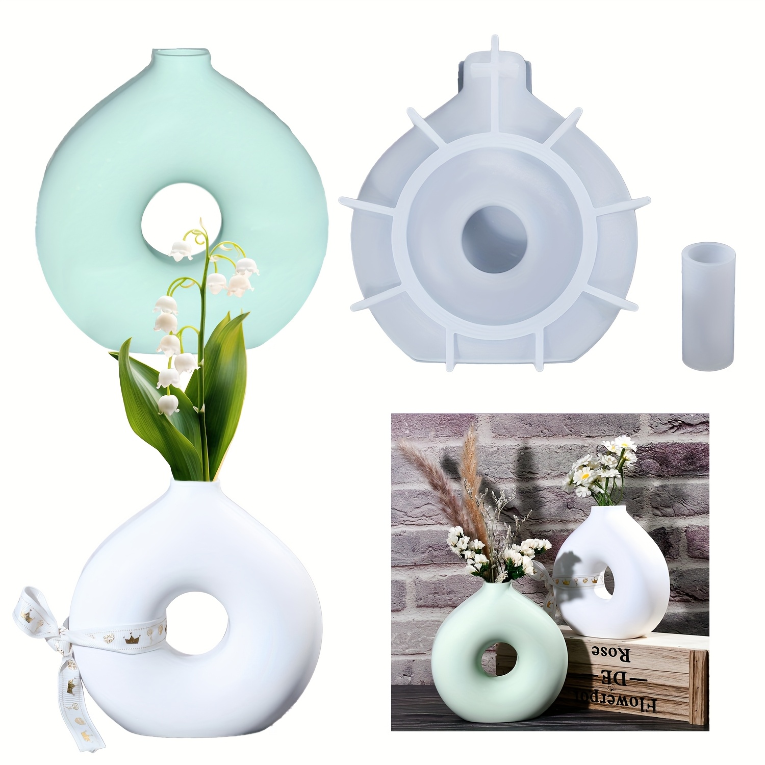 1 DIY ronde vaas siliconen mal - Resin Art Workshop recensie en prijs
