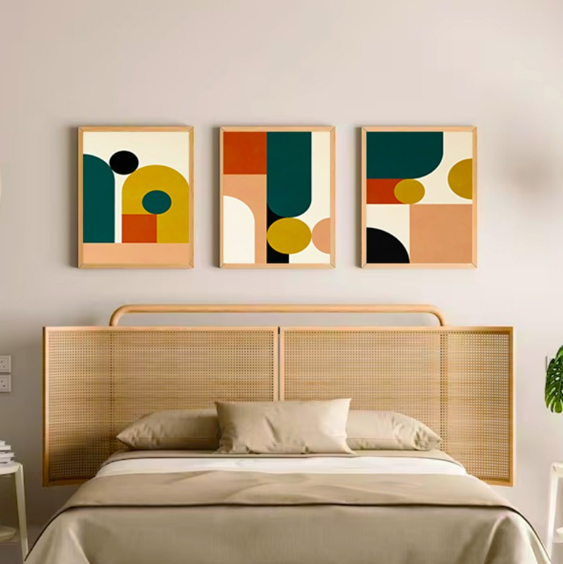 3-delige geometrische kleurkun - Resin Art Gallery recensie en prijs