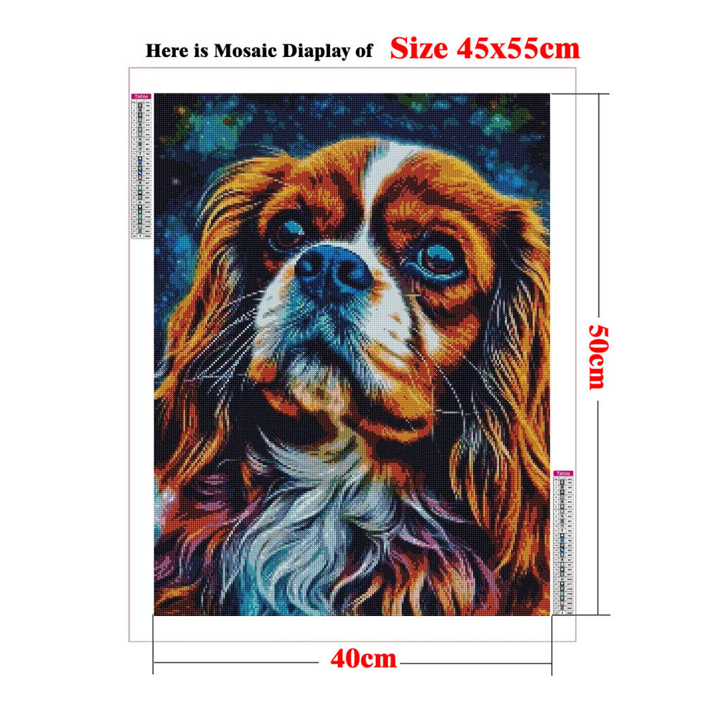 Sz26The Studded Cavalier King  - Resin Art Pouring recensie en prijs