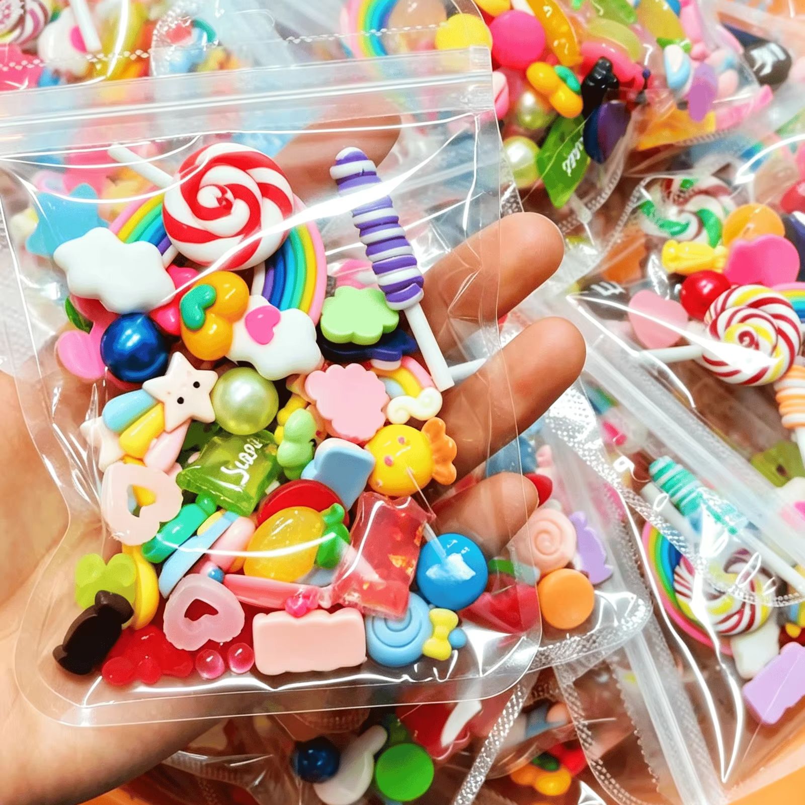 50 stuks gemengde zoete snoepj - Resin Art Phone Case recensie en prijs