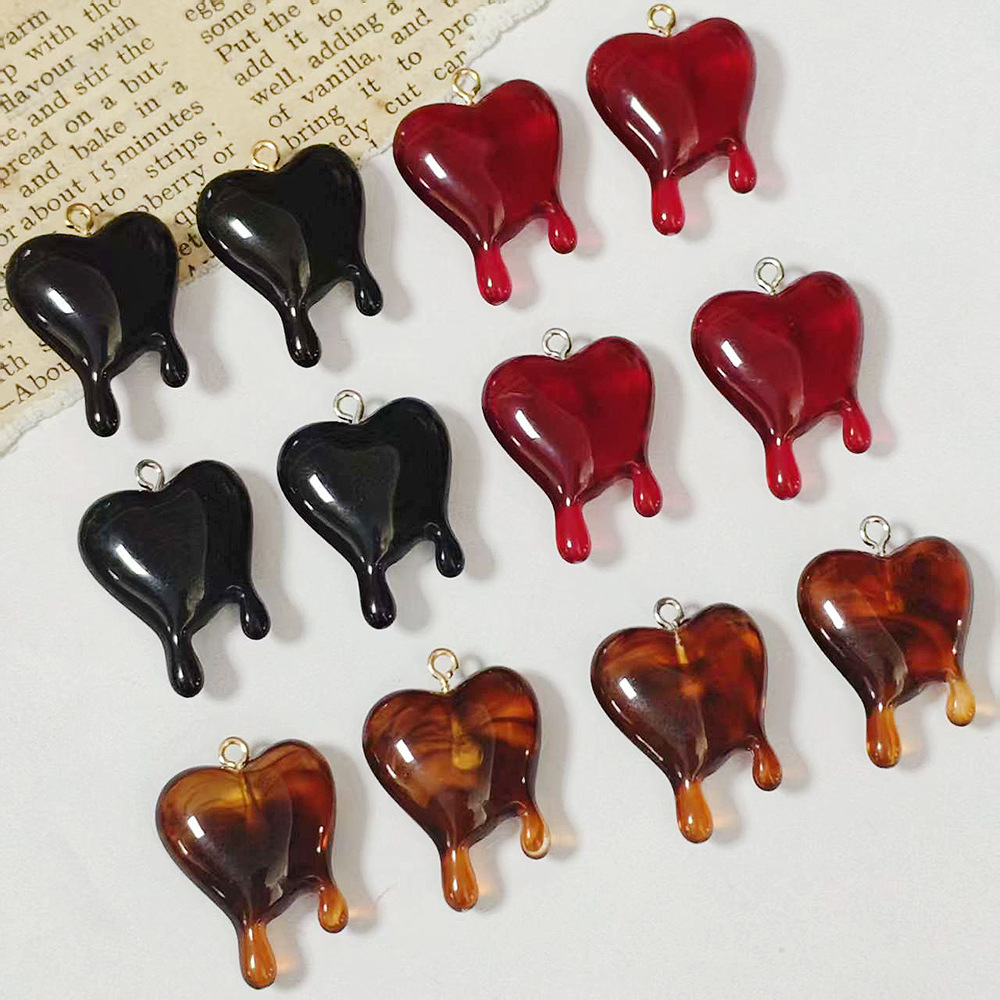 10 stuks Drop Blood hartvormig - Resin Art Love recensie en prijs