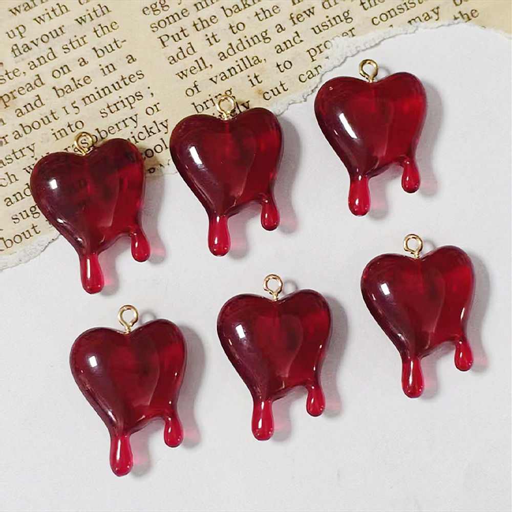 10 stuks Drop Blood hartvormig - Resin Art Love recensie en prijs