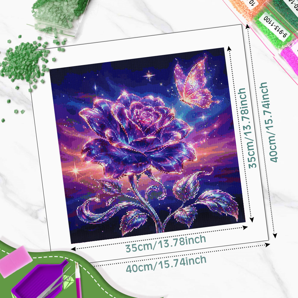 Huacan volledige vierkante ron - Resin Art Of Rose recensie en prijs