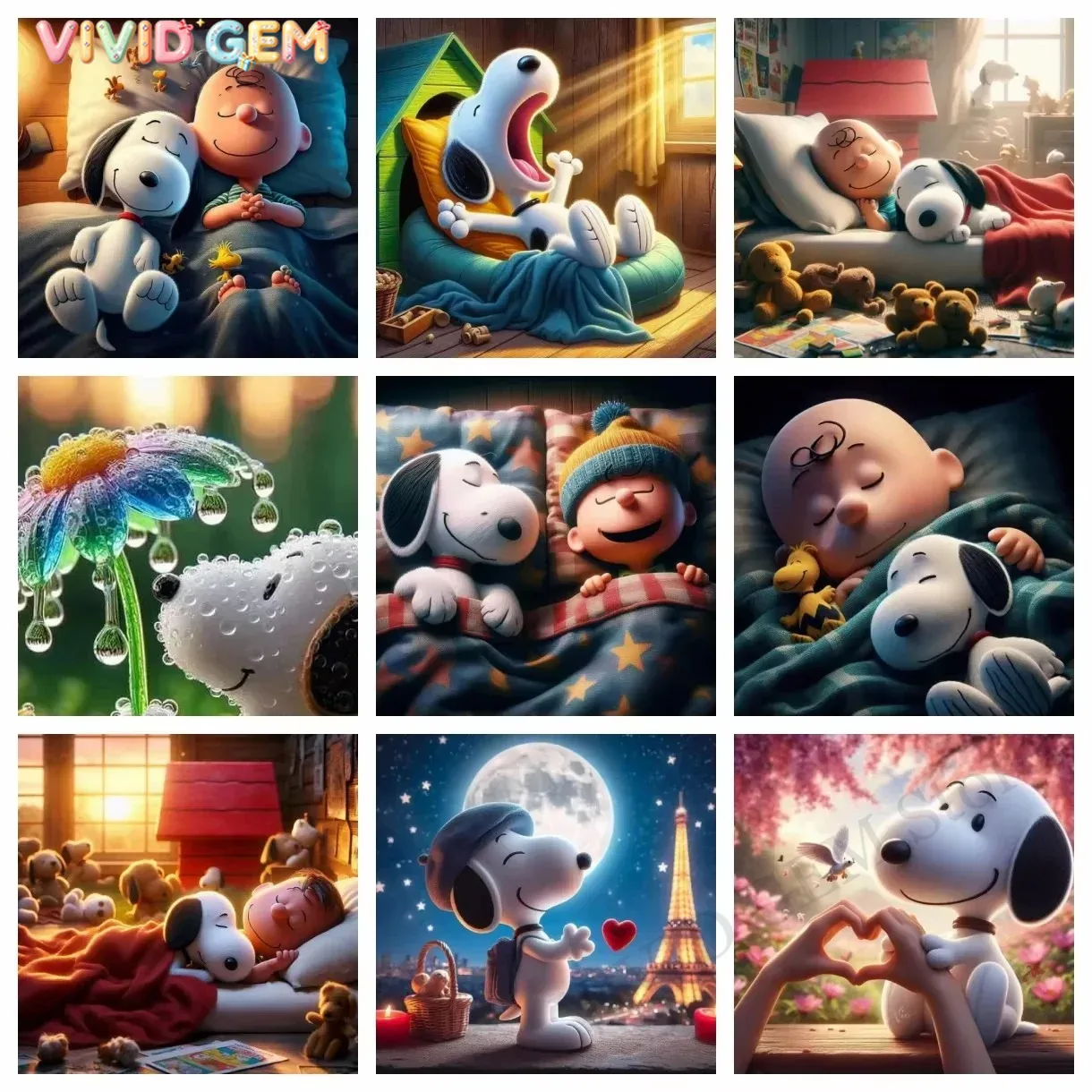 VIVID GEM Kawaii Snoopy Cartoo - Resin Art Kits recensie en prijs