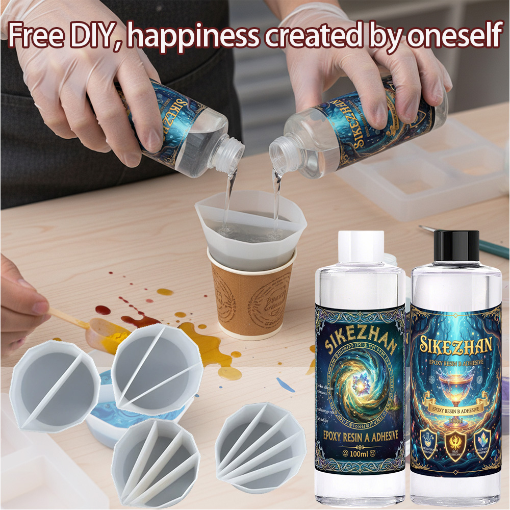 Epoxyhars Kit met 4 siliconen  - Resin Art Pouring recensie en prijs