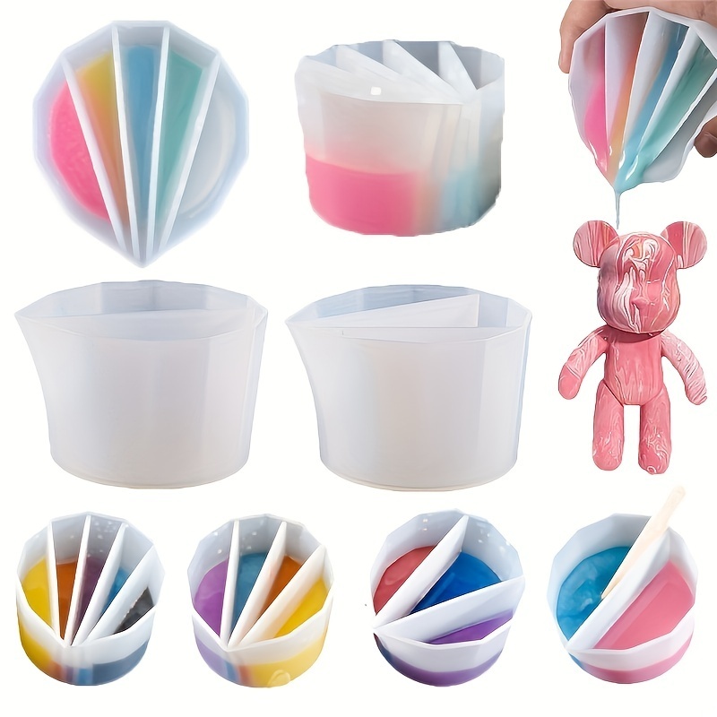 1 stuk siliconen split-cup met - Resin Art Pouring recensie en prijs