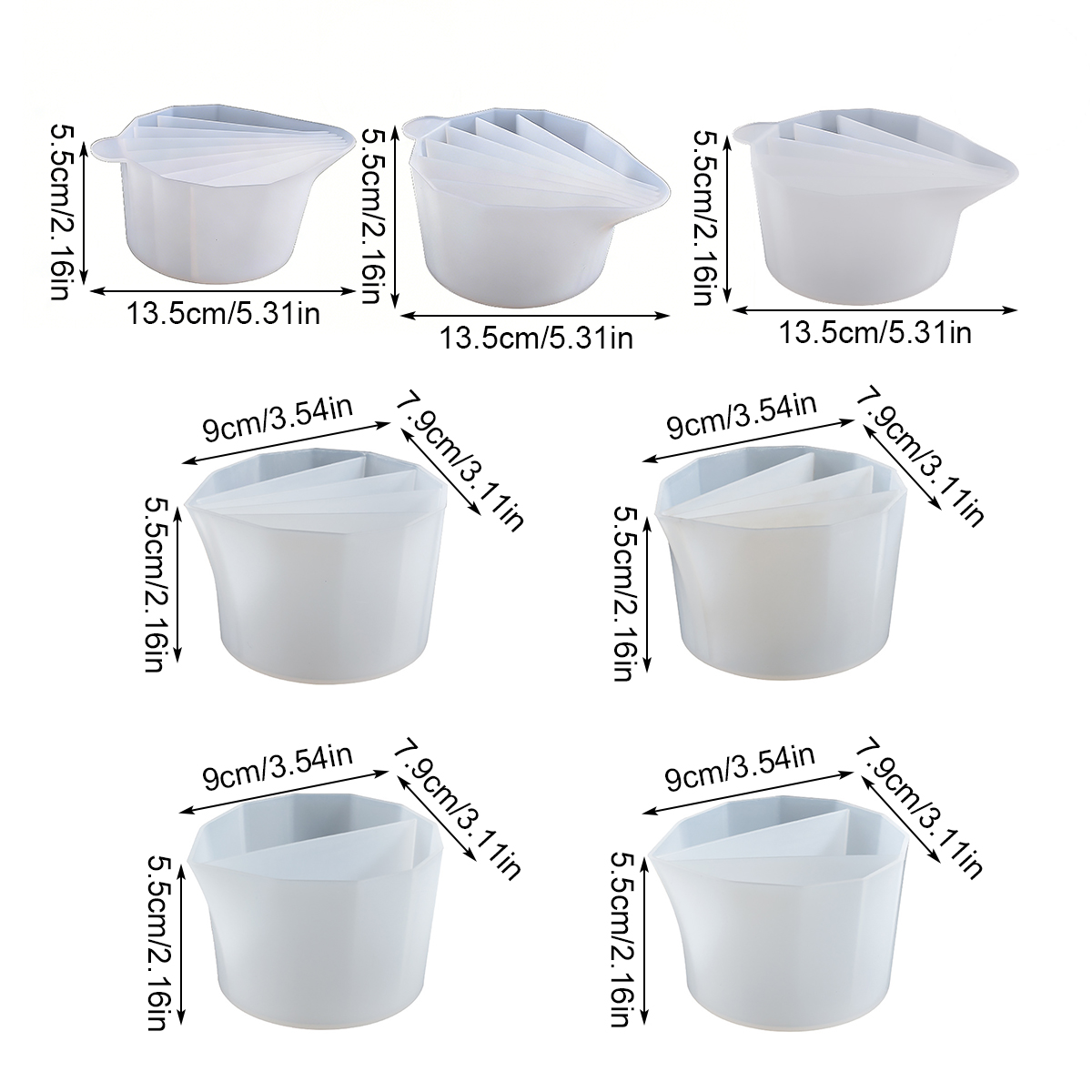 1 stuk siliconen split-cup met - Resin Art Pouring recensie en prijs