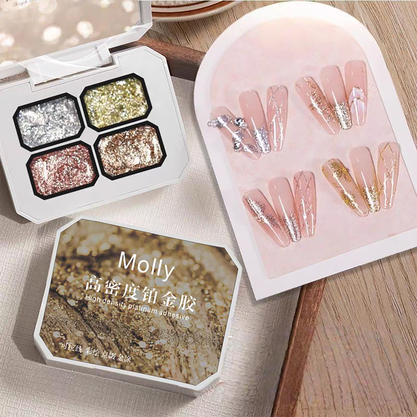 MIANEL Chunky Foil Platinum Na - Resin Art Of Rose recensie en prijs