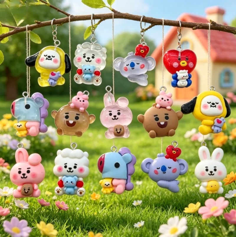 7 stks BT21 Hars Cartoon Charm - Resin Art Love recensie en prijs