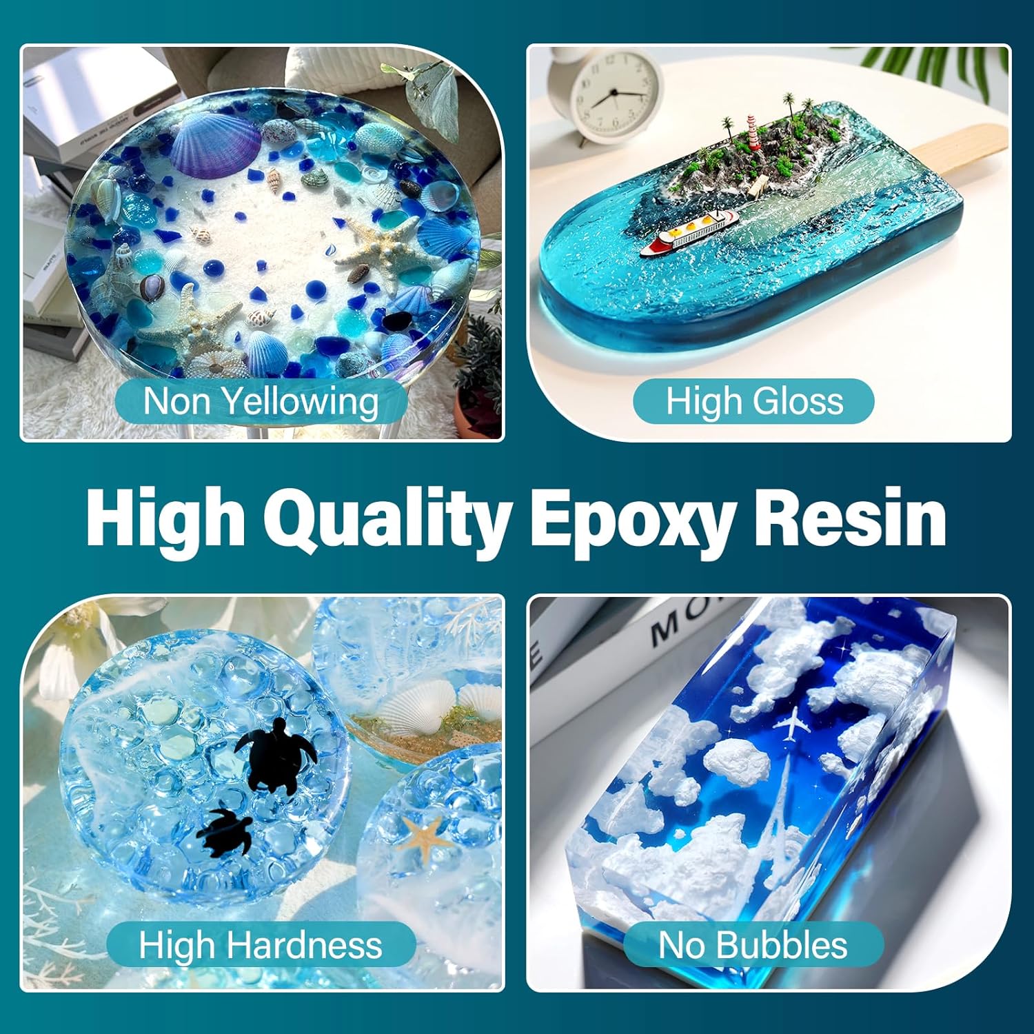 Diep giet epoxyhars Heldere ep - Resin Art Pouring recensie en prijs