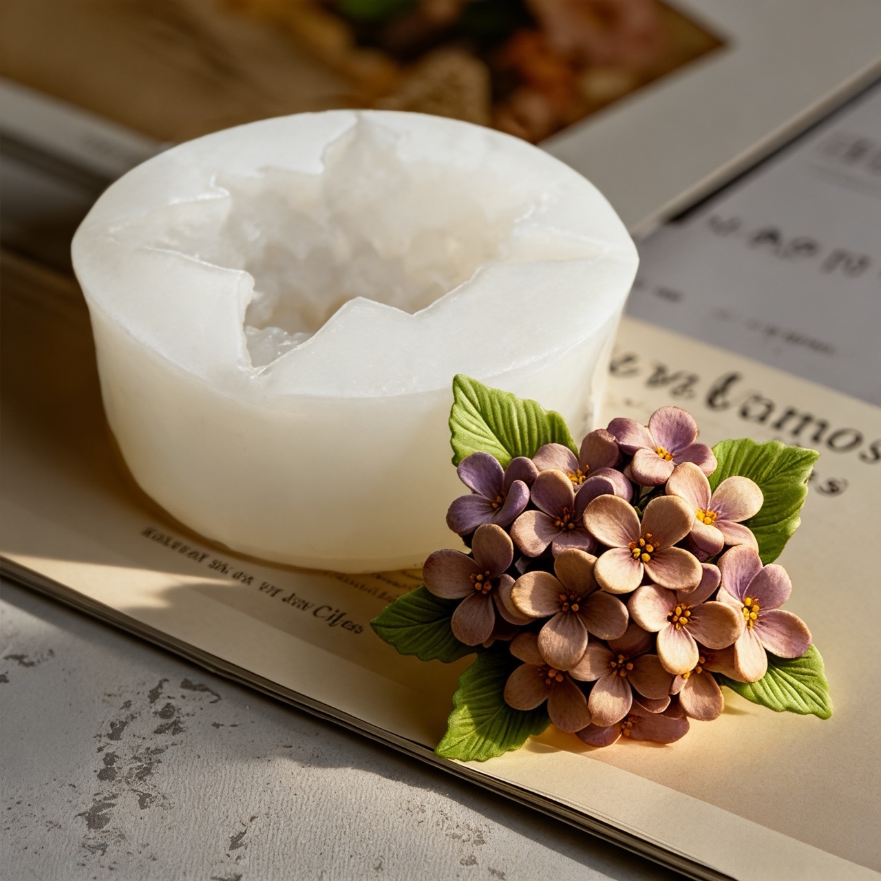 2-delige 3D Rose Lilac Flower  - Resin Art Of Rose recensie en prijs
