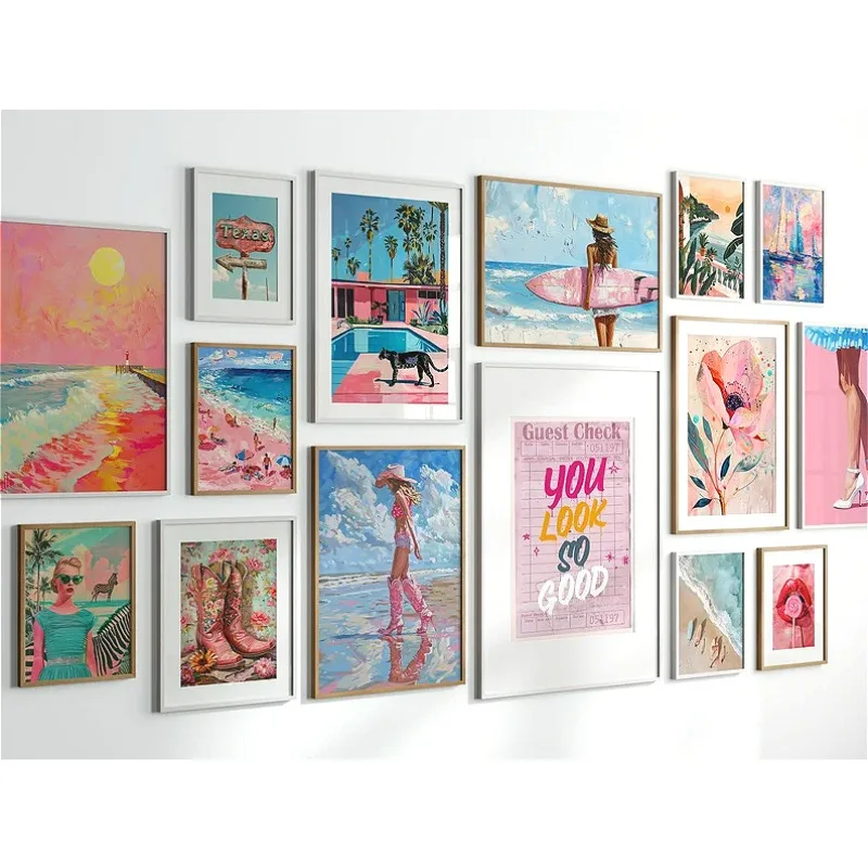 Trendy avant-garde roze zomers - Resin Art Gallery recensie en prijs
