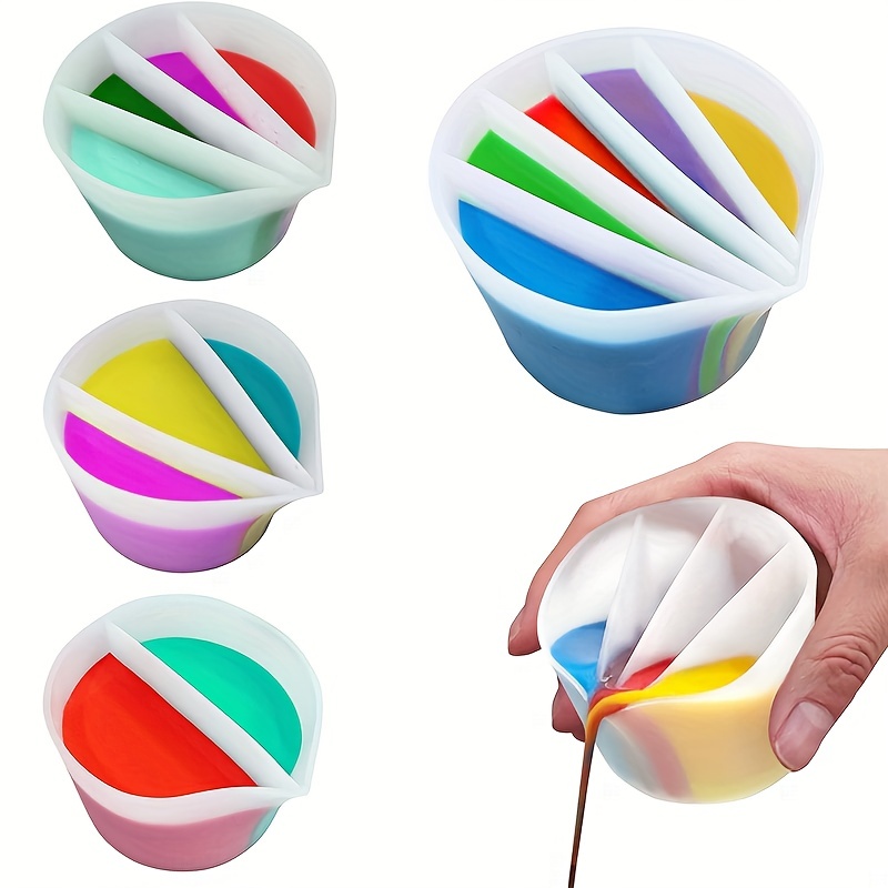 4 stuks herbruikbare splitbeke - Resin Art Pouring recensie en prijs