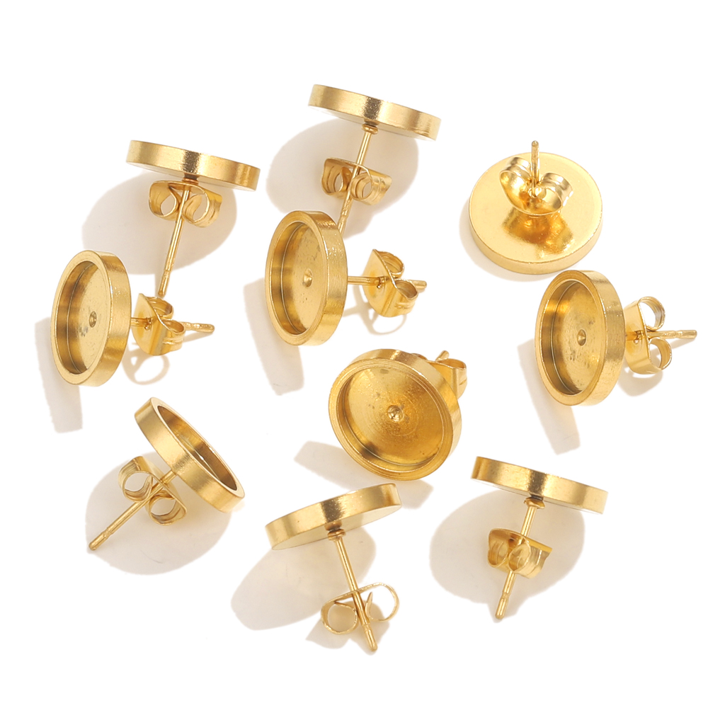 10st roestvrij staal gouden oo - Resin Art Love recensie en prijs
